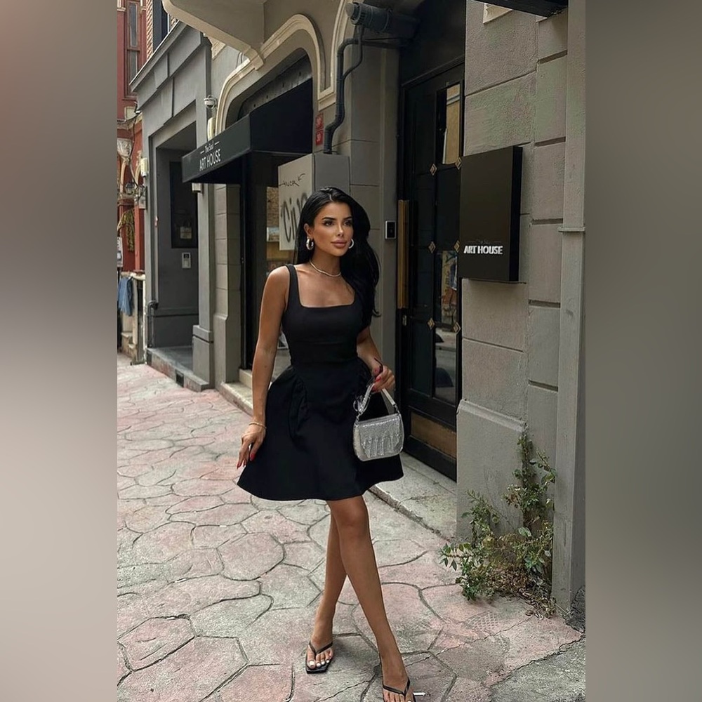 Commense Coastal Cowgirl Black Mini Dress
